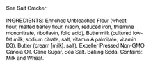 Terrapin Ridge Farm Sea Salt Crackers