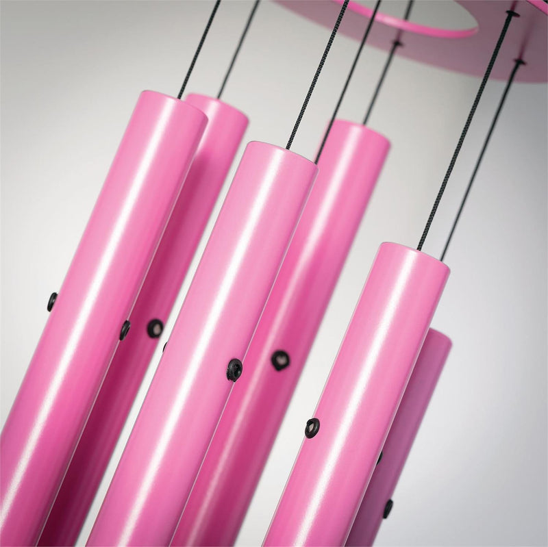Metal Top Powder Coat Pink Wind Chim
