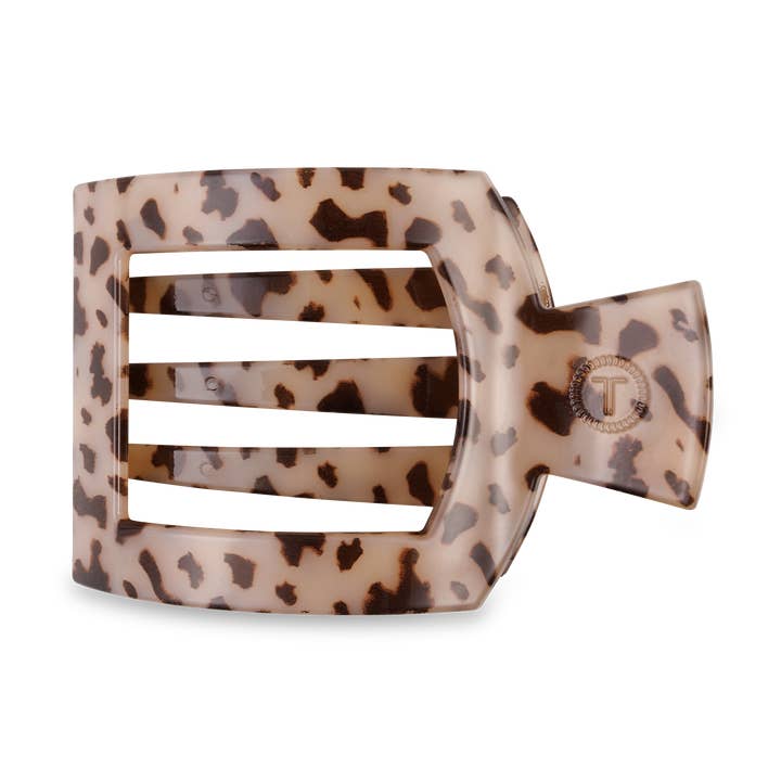 Square Flat Hair Clip | Blonde Tortoise