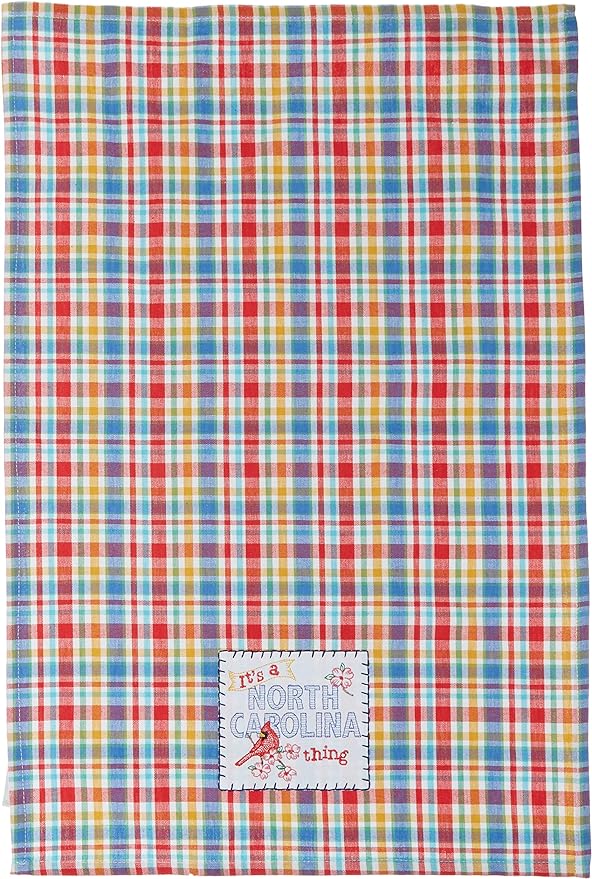 State Thing NC Tea Towel Plaid