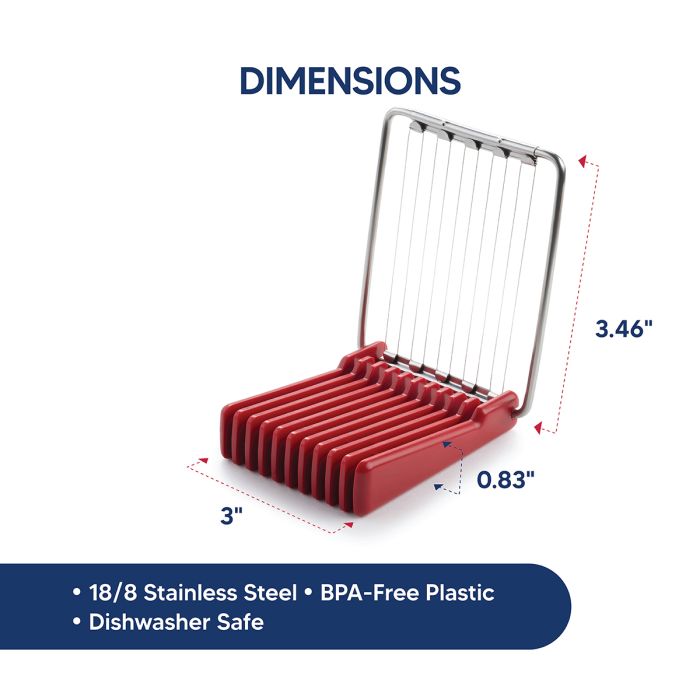 HIC Kitchen Double-Sided Egg Slicer