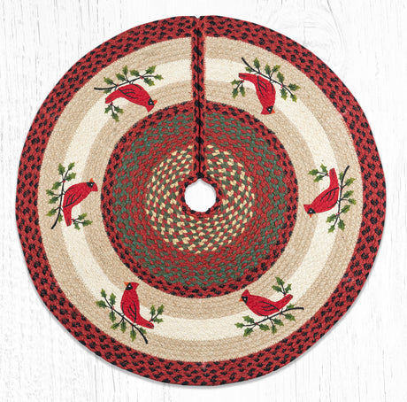 Holly Cardinal Tree Skirt