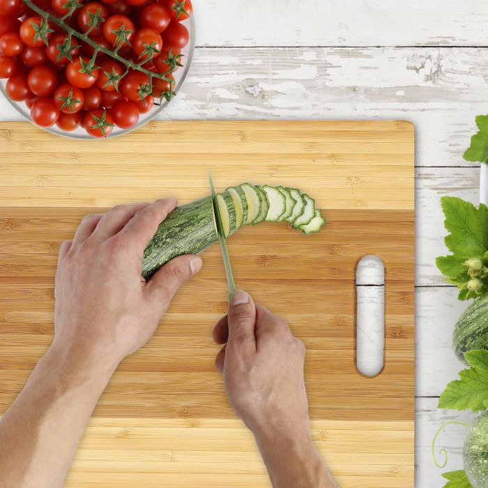 HIC Kitchen Two-Tone Bamboo Cutting Board