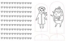 Christmas Market Crew : Paper Craft Coloring Book