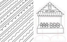 Christmas Market Crew : Paper Craft Coloring Book