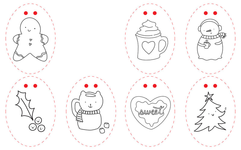 Christmas Market Crew : Paper Craft Coloring Book