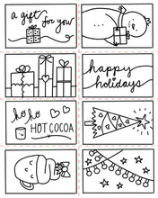 Christmas Market Crew : Paper Craft Coloring Book