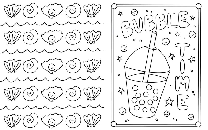 Under the Sea Besties : Paper Craft Coloring Book