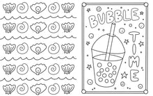 Under the Sea Besties : Paper Craft Coloring Book