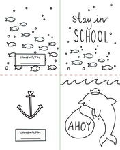 Under the Sea Besties : Paper Craft Coloring Book