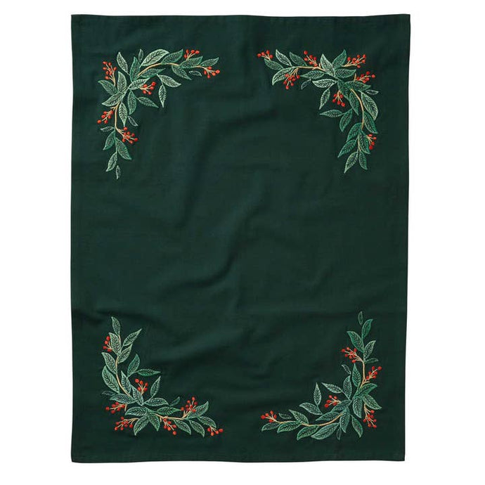 Rifle Paper Co. | Willowberry Embroidered Tea Towel