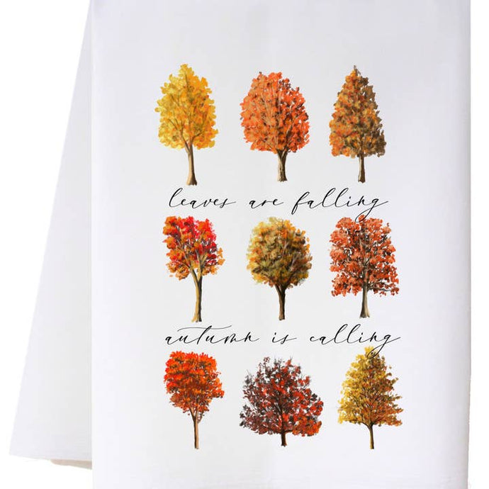 Autumn Is Calling Flour Sack Towel
