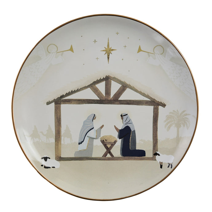 Away In A Manger Salad Plate