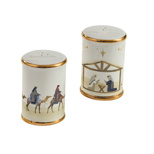 Away In A Manger Salt & Pepper Set