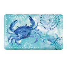 Blue Coastal Crab Anti Fatigue Kitchen Mat