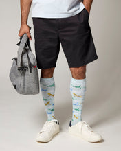 Men's Airplanes Bamboo Blend 8-15 mmHg Graduated Compression Socks; Size 10-13