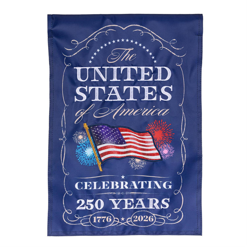 250th Anniversary Celebration Applique House Flag