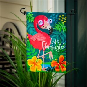 Winky Blinky Let's Flamingle Applique Lighted Gard