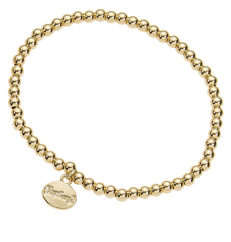 4 MM Gold Ball Bracelet