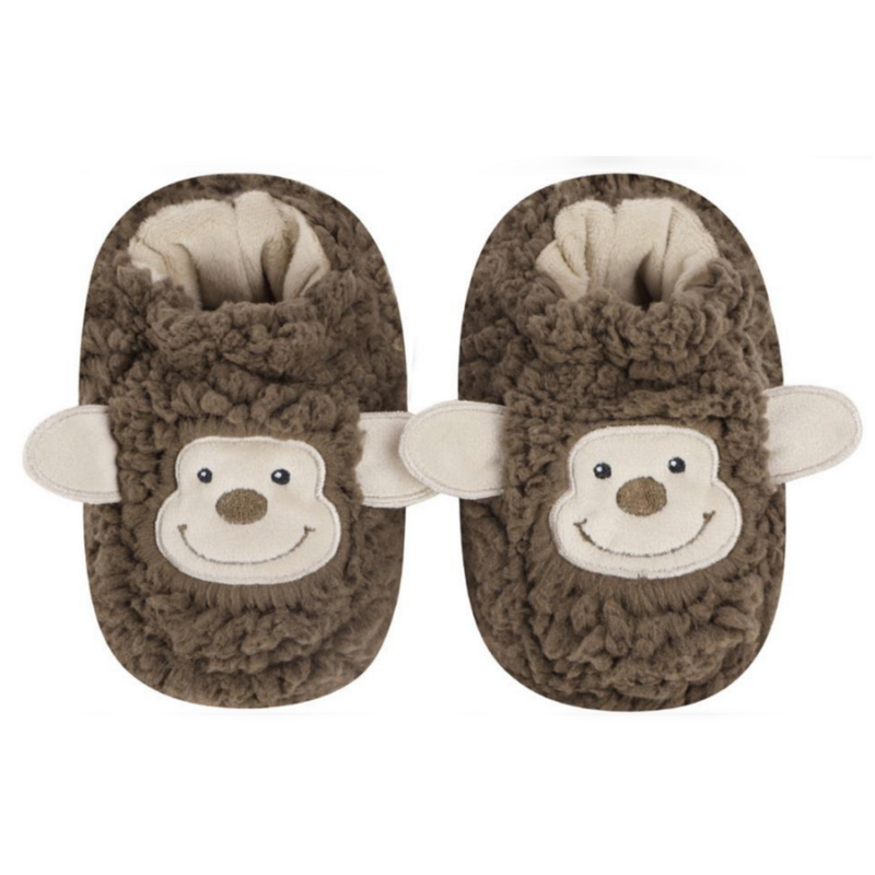 Snoozies | Baby Animal Sherpa Bootie Monkey