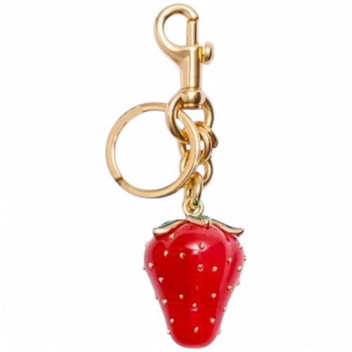 Bag Charm - Red Gold Strawberry