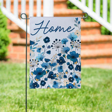 VivaStyle Gilded Meadow Burlap Garden Flag "Home"