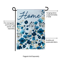 VivaStyle Gilded Meadow Burlap Garden Flag "Home"