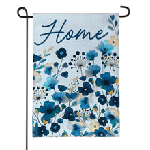 VivaStyle Gilded Meadow Burlap Garden Flag "Home"