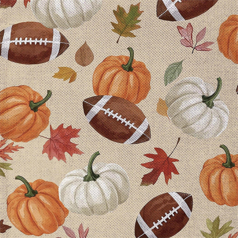 Game Day Welcome Burlap House Flag