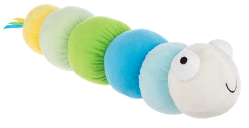 Wiggles Worm w/ Rattle & Squeaker