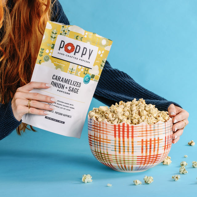 Caramelized Onion and Sage Popcorn