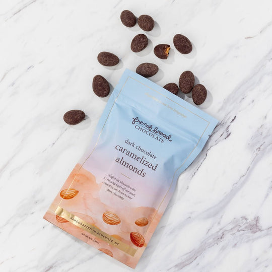 Dark Chocolate Caramelized Almonds