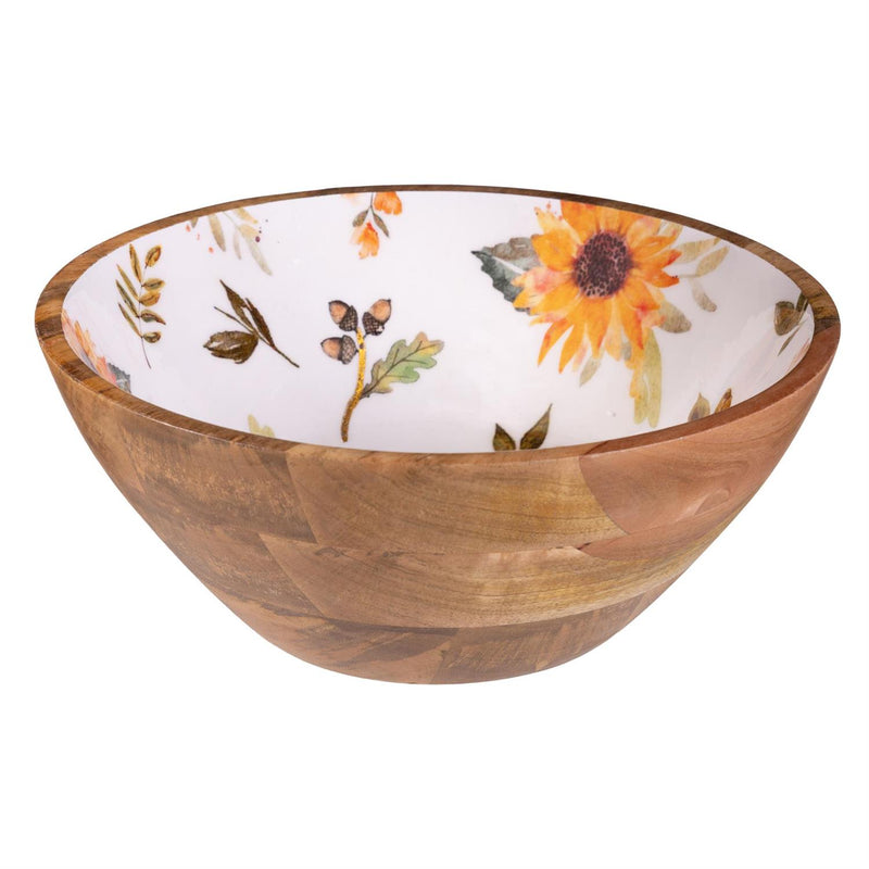 VivaStyle Sunflower Fields Bowl, Wood Bowl Set, Set of 3