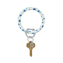 Silicone Big O® Key Ring - Fifty States Blue
