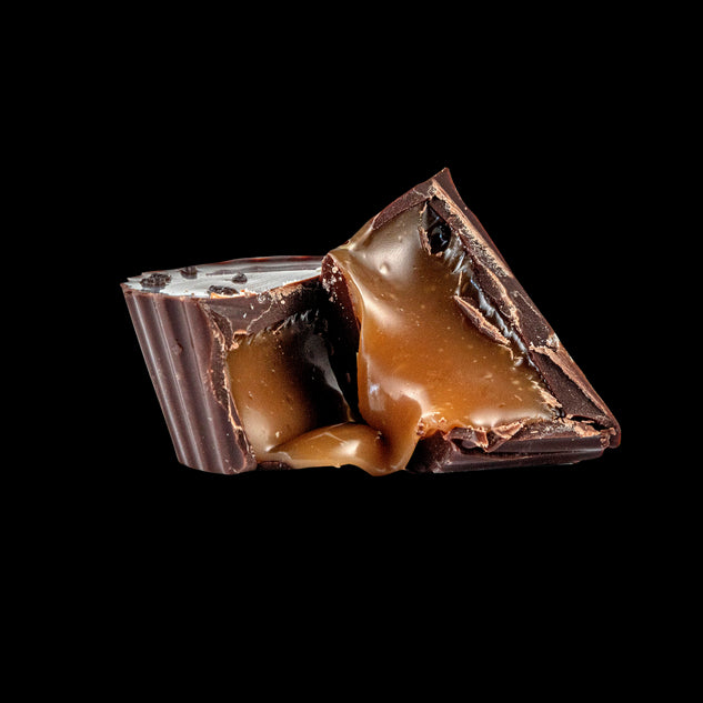 Bourbon Smoked Sea Salt Caramels