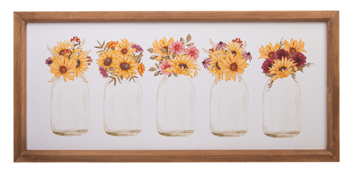 Harvest Blooms in Jar Wall Decor