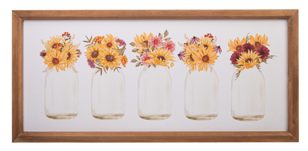 Harvest Blooms in Jar Wall Decor
