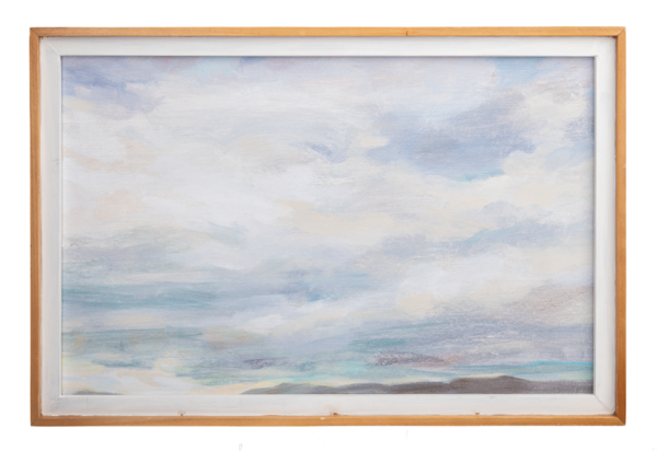 Framed Water's Edge Landscape Wall Decor