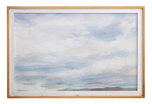 Framed Water's Edge Landscape Wall Decor