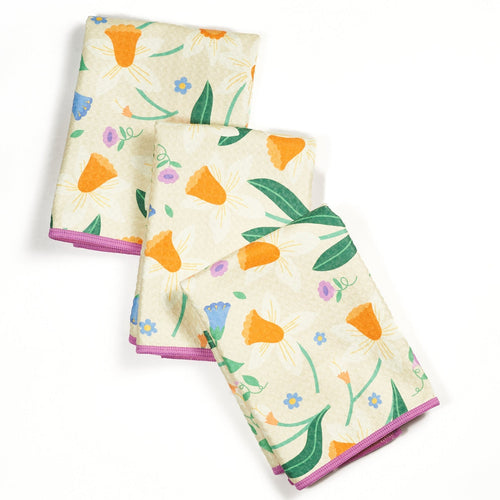Mighty Mini Towel (Set of 3) Reversible - MT Daffodil