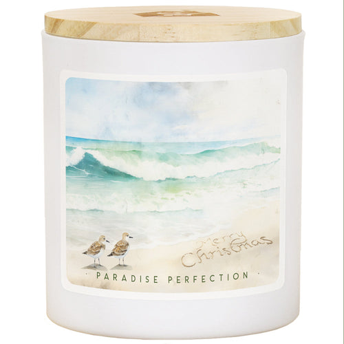 Christmas Sandpipers Art Candle