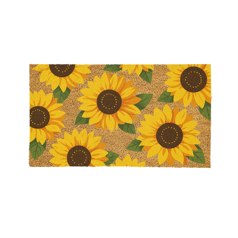 Sentimental Sunflower Coir Mat