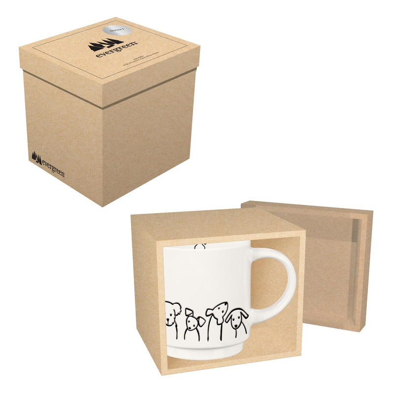 Pet Central Dog Coffee Cup Ceramic Artisanal, 14oz, Gift Box