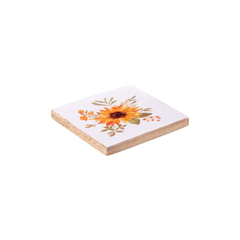 VivaStyle Sunflower Fields Coasters, Set of 4