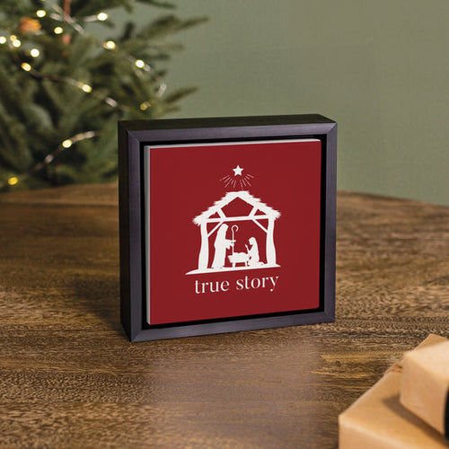 True Story Framed Canvas