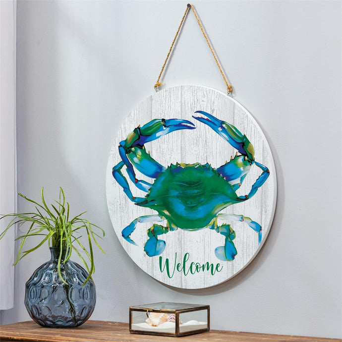 Coastal Door Décor Welcome Crab 18