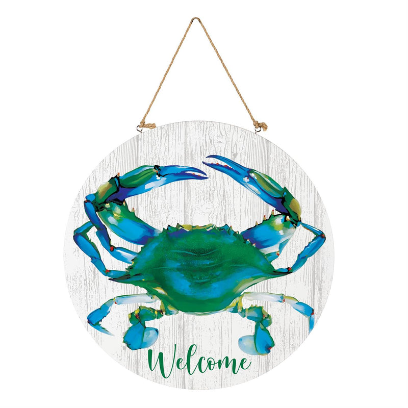 Coastal Door Décor Welcome Crab 18"