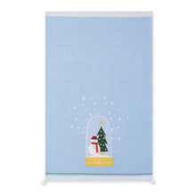 Snowglobe Friend Embellished Dishtowel