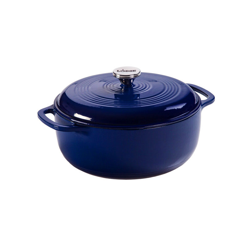 6 Quart Indigo Essential Enamel Cast Iron Dutch Oven