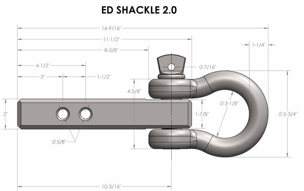 BulletProof 2.0" Extreme Duty Receiver Shackle